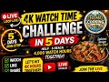4K Watch Time Challenge in 5 Days 🔴Loop Live | Help Fatma Cooking Magic Reach 4,000 Watch Hours!