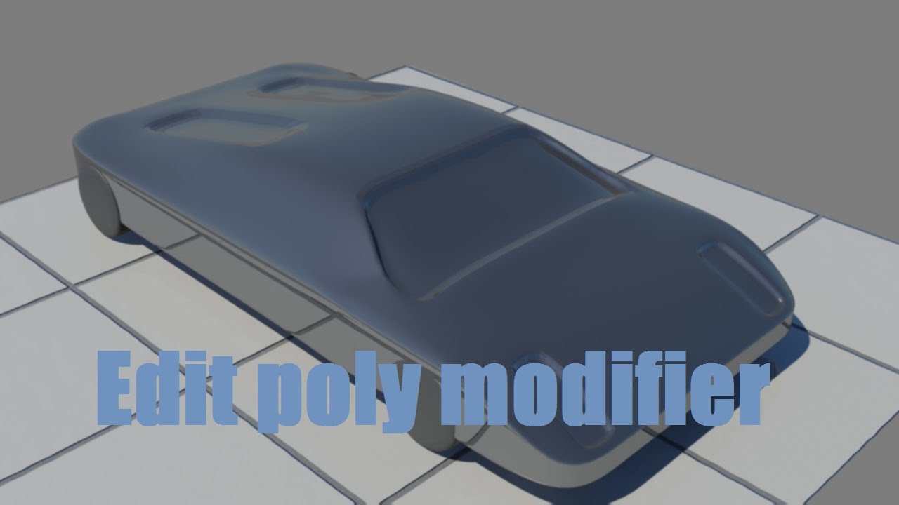 3Ds max - Edit poly modifier - YouTube