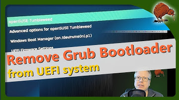 Remove Linux bootloader GRUB in UEFI system