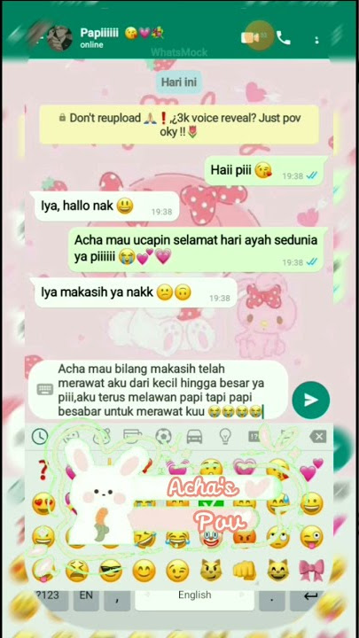 #POV Kasih papi hadiah (Selamat hari ayah 12/11/2022) #whatsmock #fyp #tiktok #enjoy