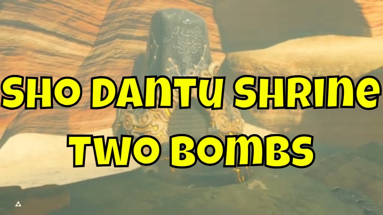 Sho Dantu Shrine Two bombs Zelda Breath of the WIld YouTube