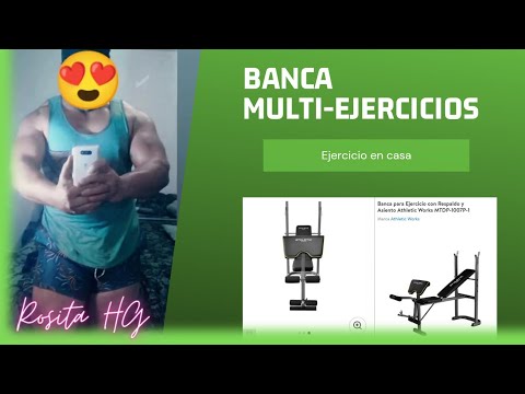 Banca para pesas Athletic Works (inclinado o plano) con predicador y  ejercitador de piernas. capacidad de montantes: 100 lb.