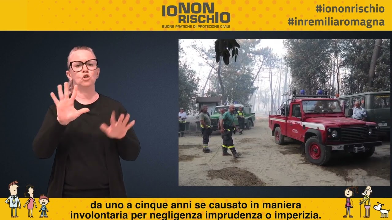 Cosa fare in caso di incendio, nella lingua dei segni