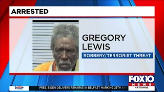 Man charged with robbery and making terroristic threats at Walmart