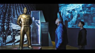 falcon founded isaiah bradley statue in Avengers museum 2021 falcon and the winter soldier EP6