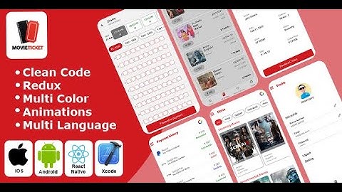 Movie Booking - Online Movie Ticket Booking React Native iOS/Android App
