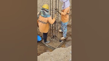 Technical Install stirrup for stump column rebar