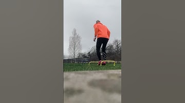 Hurdle jump to sprint  #training #jump #sprint