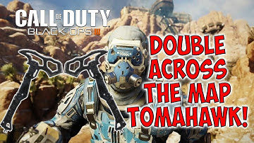 DOUBLE ACROSS THE MAP COMBAT AXE KILL! (Black Ops 3 Gameplay - Black Ops 3 Tomahawk Montage)