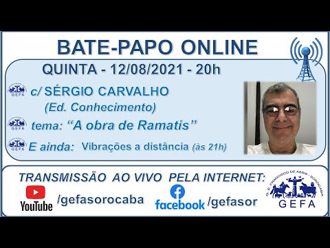 Assista: Bate-papo online c/ SÉRGIO CARVALHO (12/08/2021)