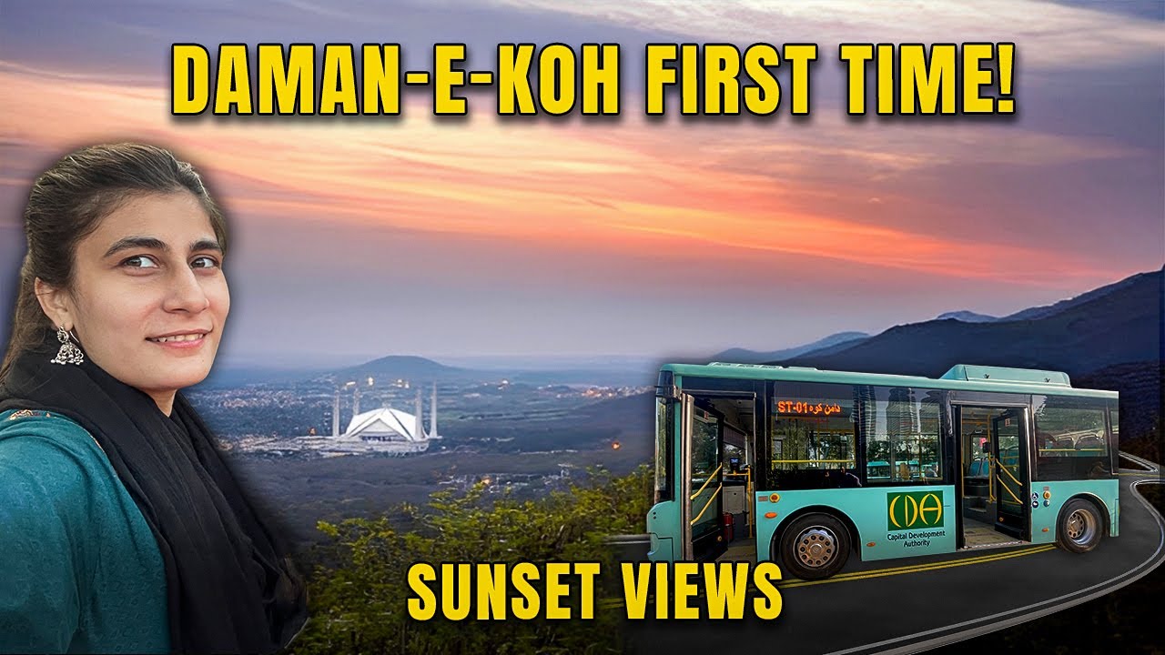 Daman-e-Koh First Time | Local Bus Travel Experience | Sunset View Islamabad