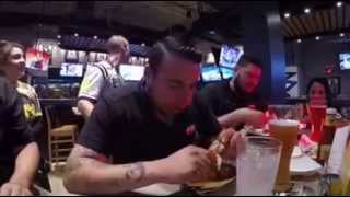 Buffalo Wild Wing hot wing challenge 12 hottest wings 6 min