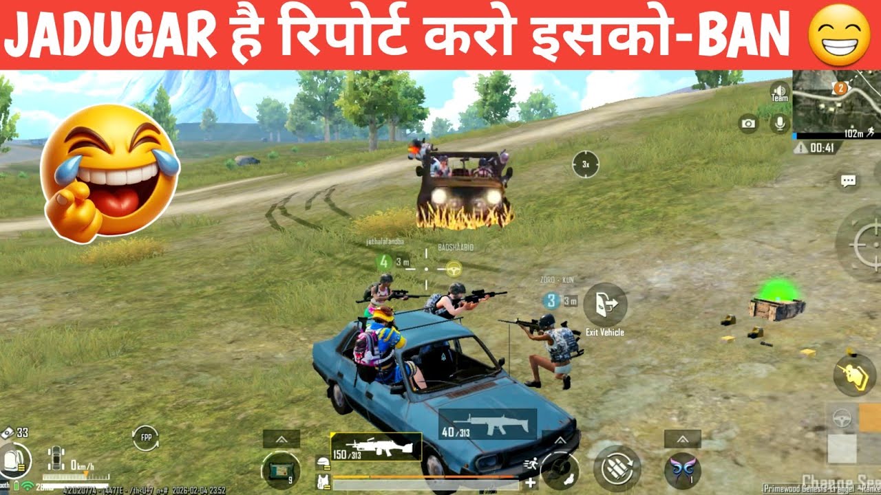 TEAMMATE ANGRY ON JADUGAR😁-BARKLE DAND BGMI COMEDY video online gameplay MOMENTS CARTOON FREAK #bgmi