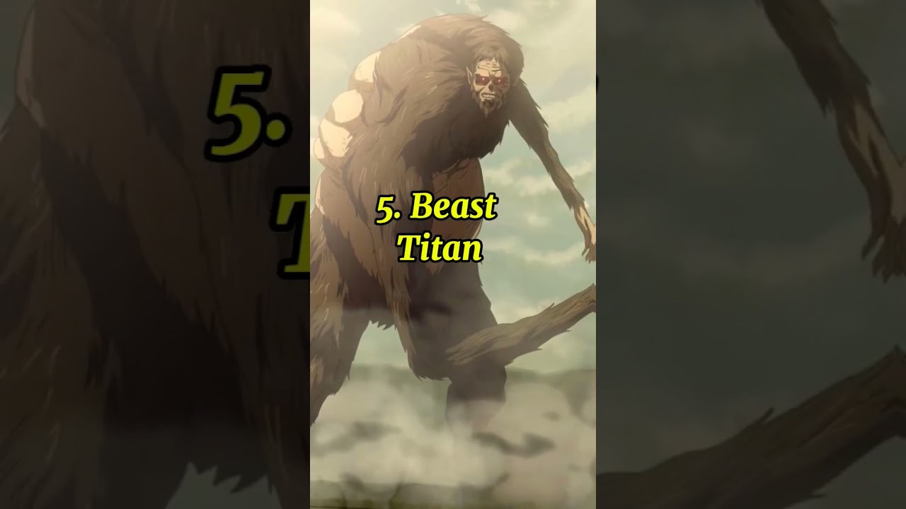 All 9 Titans Ranked In Attack On Titan Aot Erenyeager Reinerbraun