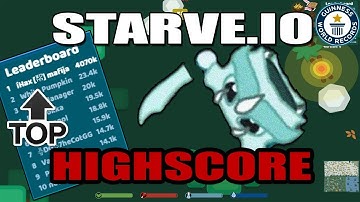 STARVE.IO - HELPING ON WORLD RECORD 4 MILLION HIGH SCORE - PART 1