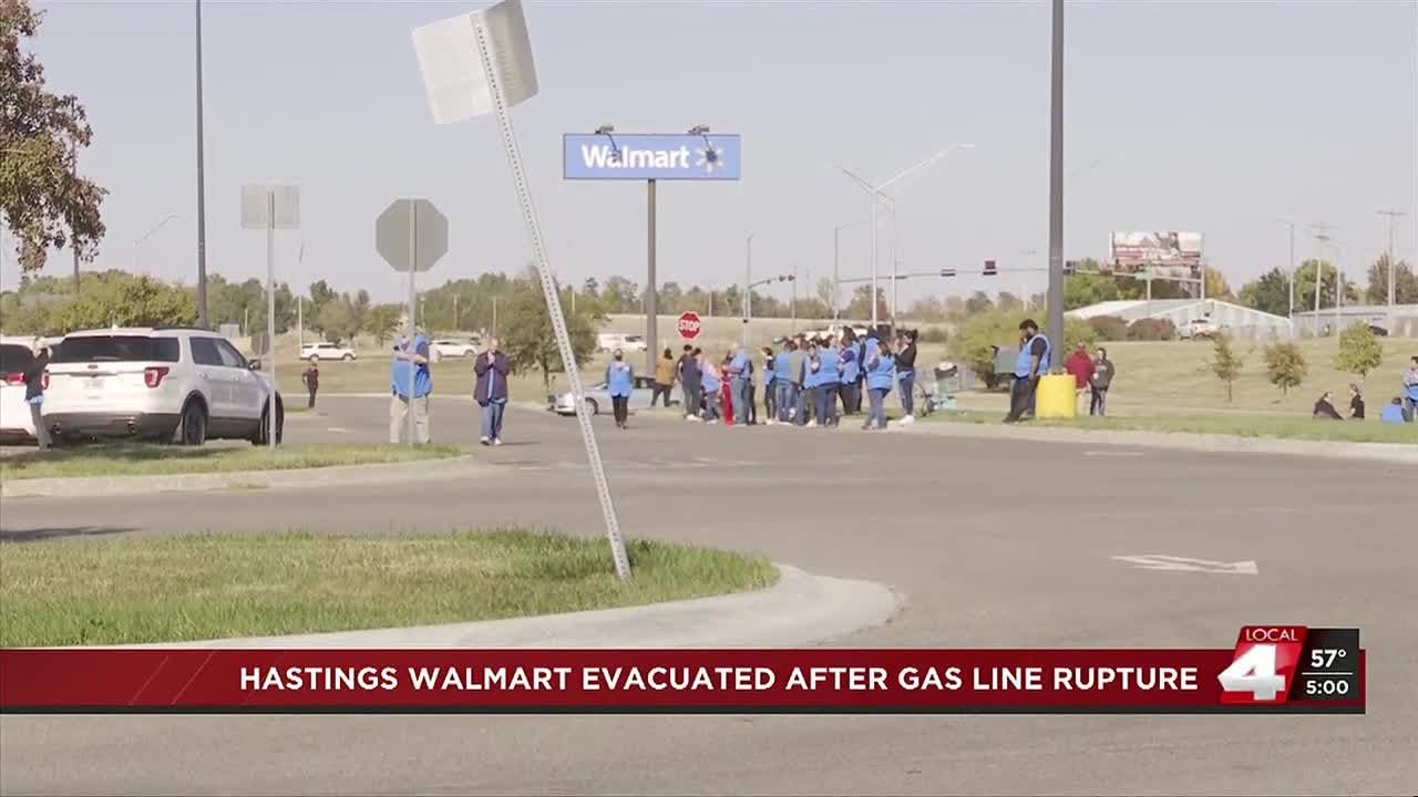 Hastings Walmart evacuated after gas line rupture