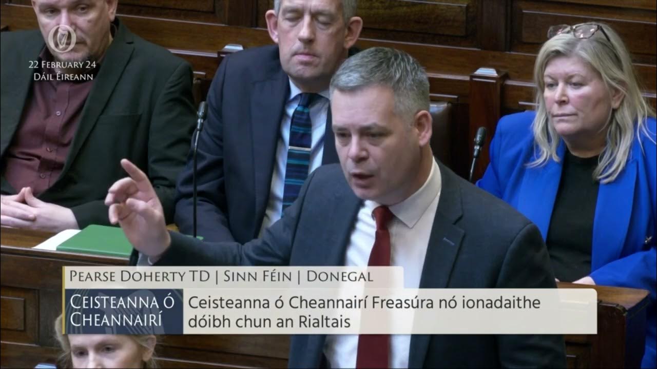 TD Pearse Doherty, Sinn Féin, raises the issue of the recent Pollack Ban in Dáil Éireann