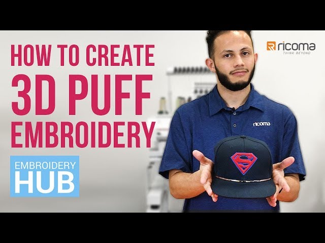 Get creative with your hoodie embroidery using 3D puff foam