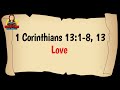 1 Corinthians 13 Love: Jesus Loves Even Me!