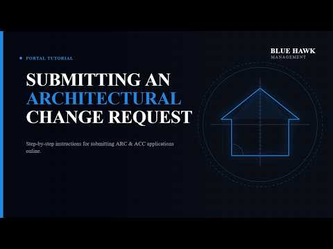 Architectural Change Request Submittal Instructions