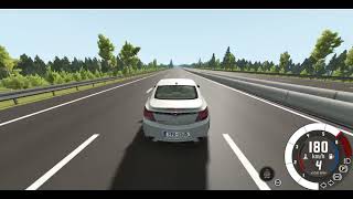 Opel Insignia A Opc Top Speed Head-On Crash With Bus Beamng Drive
