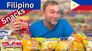 FOREIGNER TRIES FILIPINO SNACKS FIRST TIME