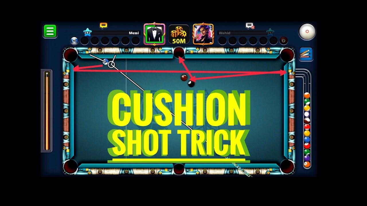 amazing cushion shot trick YouTube