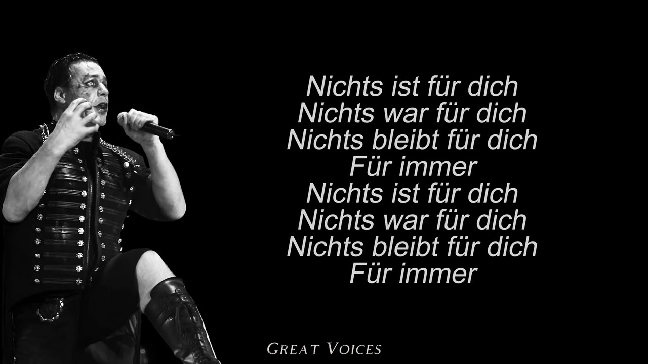 Adios - RAMMSTEIN (Isolated Vocals + Lyrics)