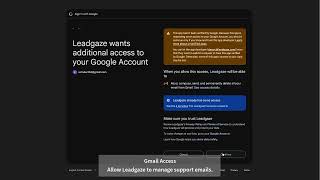 Leadgaze – Google OAuth Integration | Meetings, Calendar & Gmail Service Desk