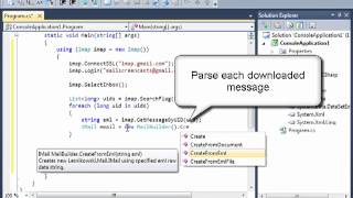 Download unseen emails from Gmail using IMAP and Mail.dll screenshot 2