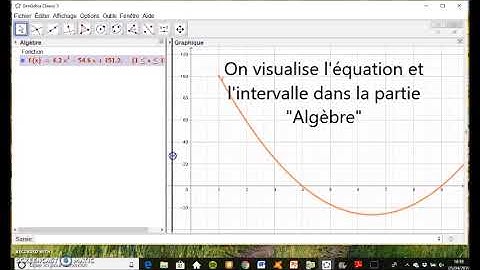 TRACER UNE FONCTION DERIVEE SUR GEOGEBRA