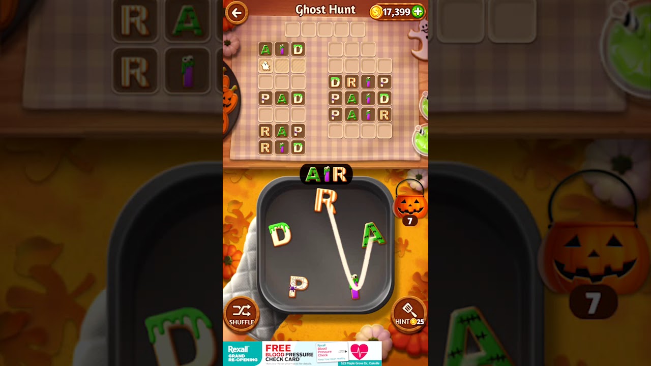 Word Cookies Ghost Hunt - Oct 30 | Word Cookies Answers