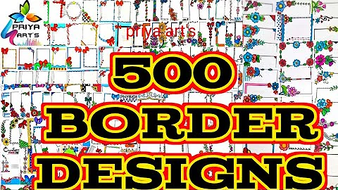 500 border designs | 200 border designs | 100 border designs | border design for project work