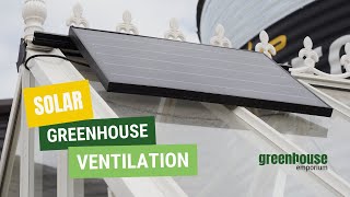 Solar-Powered Greenhouse Exhaust Fan - Eco-Friendly Cooling