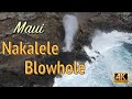 Nakalele blowhole  maui hawaii  4k drone