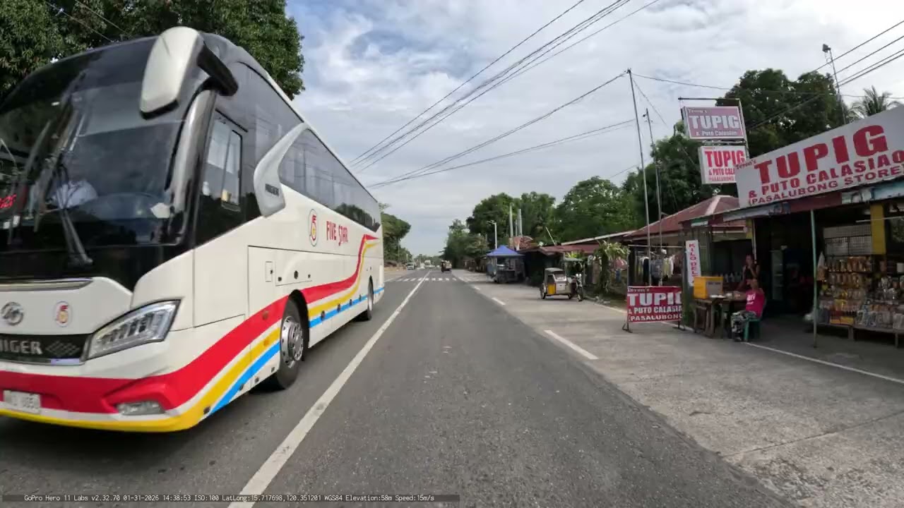 Driving Mangatarem, Tarlac Province to Camiling to Bayambang, Pangasinan, Philippines