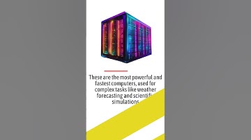 What is the types of computer?