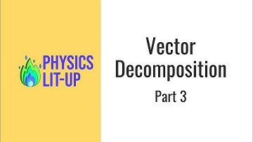Vector Decomposition - Part 3 - Practice decompose a vector to Cartesian components