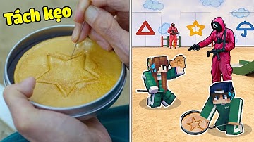 Nếu bqThanh và Ốc CHƠI MAP TÁCH KẸO DALGONA Siêu Khó Của SQUID GAME Trong Minecraft ?