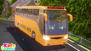 Let's go to School with Wheels on the Bus Fun Song + More Vehicle Rhymes for Kids