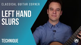 Classical Guitar Technique Tip Left Hand Slurs