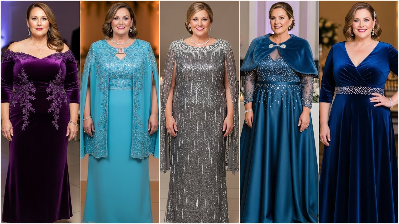 Элегантные платья больших размеров для матери невесты на зиму 2026 года: подчеркивающие фигуру и ...