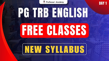 PG TRB ENGLISH | FREE CLASS | Day 1| Unit 9 | Linguistics | Semantics