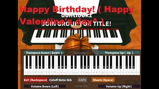 Happy Birthday Song (ROBLOX PIANO)