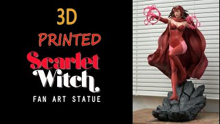 Scarlet Witch 3d Printed Fan Art Statue