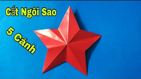 Cách cắt ngôi sao 5 cánh cực đơn giản chỉ bằng một nhát kéo