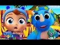 Wheels on the Bus With Dinosaurs! | Little Angel | 🚌Wheels on the BUS Songs! | 🚌Nursery Rhymes