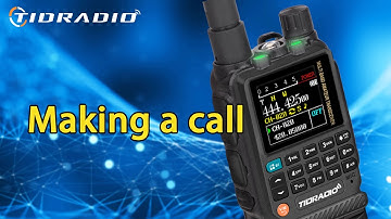 TIDRADIO TD-H3 Lesson 2 | Making a Call