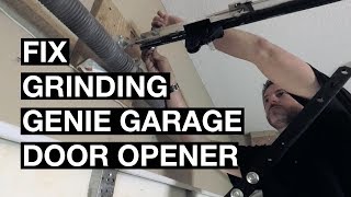 Fix Genie Garage Door Opener  Screw Drive Repair  Carriage Broken
