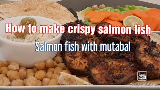 How to make crispy and juicy salmon fish on pan|easy and simple recipe for a quick dinner|